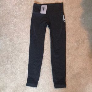 Gymshark High Waisted Seamless Leggings Black Marl